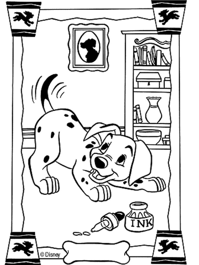 Plansa de colorat cu 101 Dalmatieni 71 69